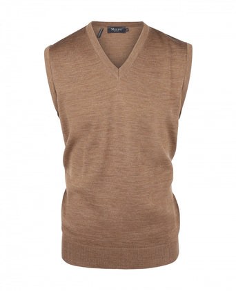 Maerz Slipover Merino Wool | Brown