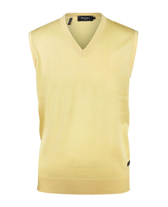Maerz Slipover Merino Wool | Yellow