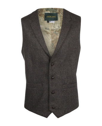Irish Tweed Gilet | Brown