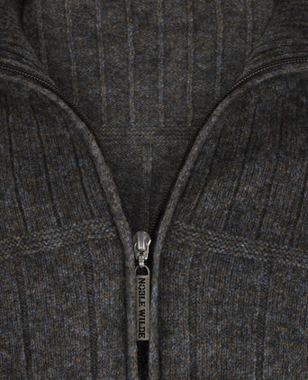 Noble Wilde Zip Vest Lancaster | Brown