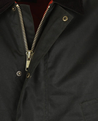 Wax jacket traditional | Olive