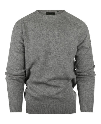 Pullover Lambswool round neck | Grey