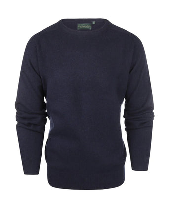 Pullover Lambswool round neck | Navy Blue