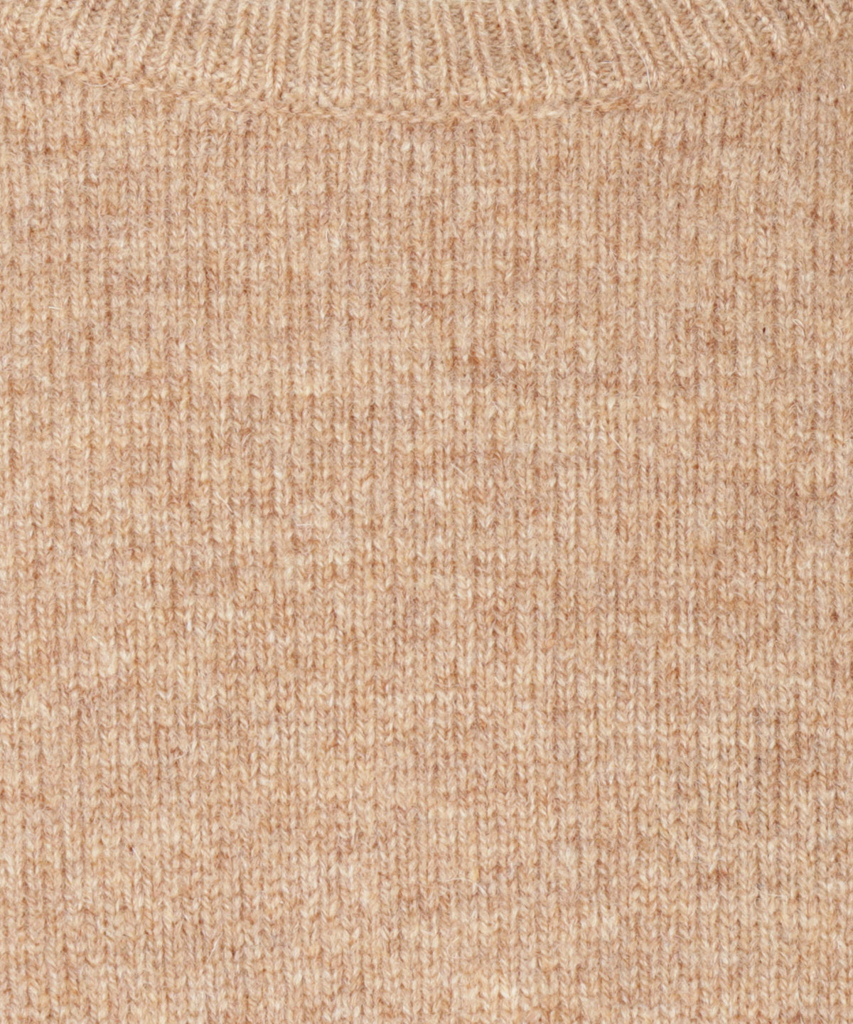 Lamswol Ronde Hals Pullover | Pecan Bruin