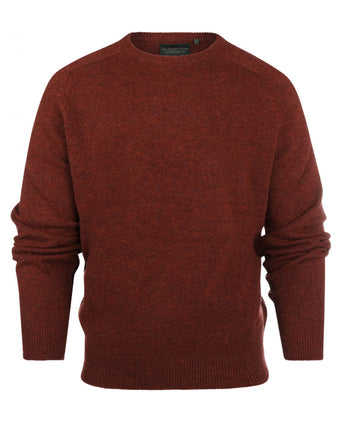 Pullover Lambswool round neck | Red