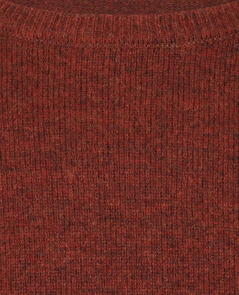 Pullover Lambswool round neck | Red