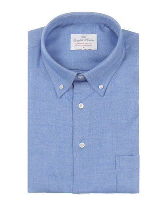 Cotton Shirt Button Down Regular Fit | Blue