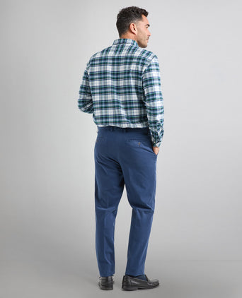 Cotton Shirt Button Down Regular Fit | Blue