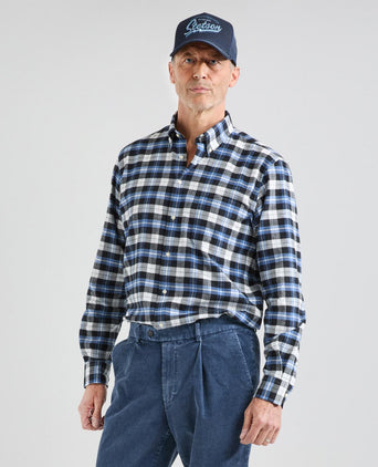 Katoenen Overhemd Button Down Regular Fit | Blauw