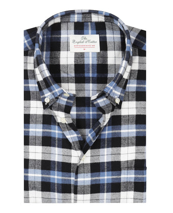 Cotton Shirt Button Down Regular Fit | Blue