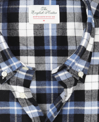 Cotton Shirt Button Down Regular Fit | Blue