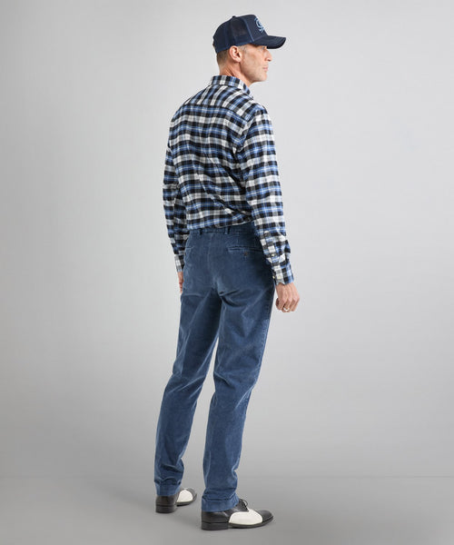 Cotton Shirt Button Down Regular Fit | Blue