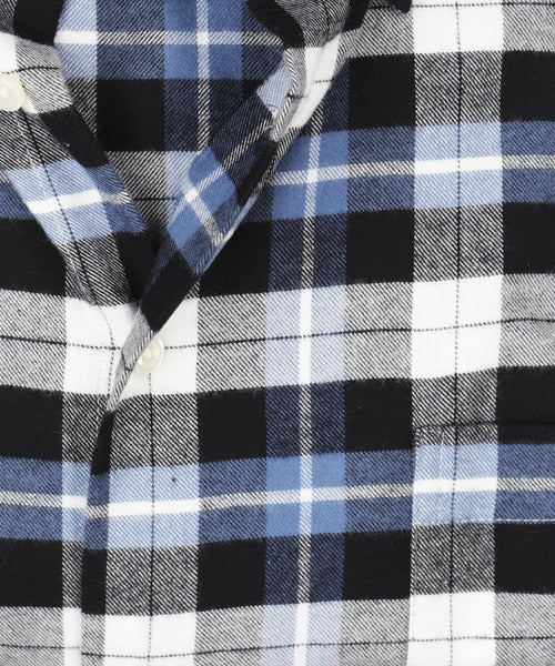 Cotton Shirt Button Down Regular Fit | Blue