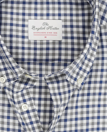 Cotton Shirt Button Down Regular Fit | Blue
