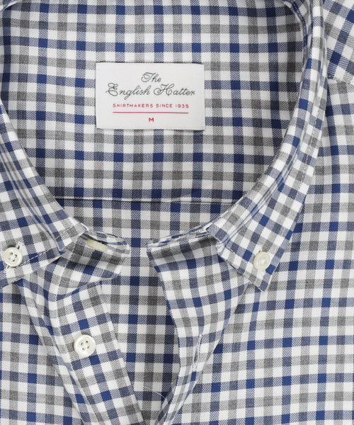Cotton Shirt Button Down Regular Fit | Blue