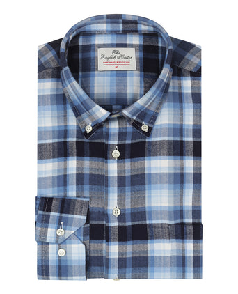 Katoenen Overhemd Button Down Regular Fit | Blauw