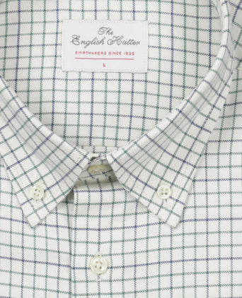 Cotton Shirt Button Down Regular Fit | Brown