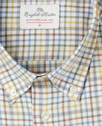 Katoenen Overhemd Button Down Regular Fit | Bruin