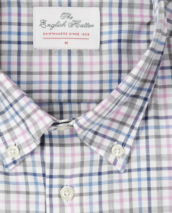 Cotton Shirt Button Down Regular Fit | Brown