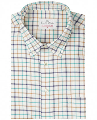 Cotton Shirt Button Down Regular Fit | Brown