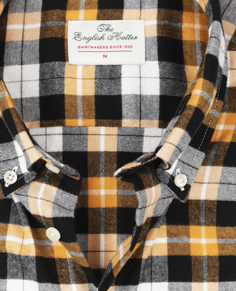 Katoenen Overhemd Button Down Regular Fit | Bruin