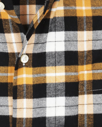 Cotton Shirt Button Down Regular Fit | Brown