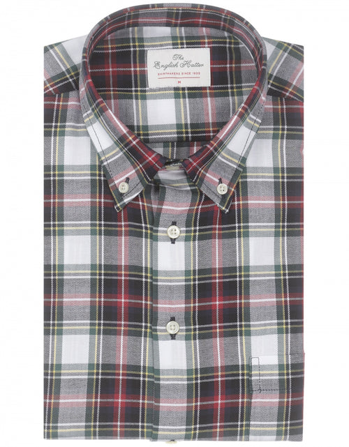 Cotton Shirt Button Down Regular Fit | Red