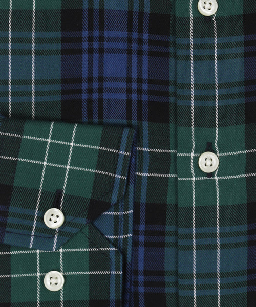 Katoenen Overhemd Button Down Regular Fit | Groen