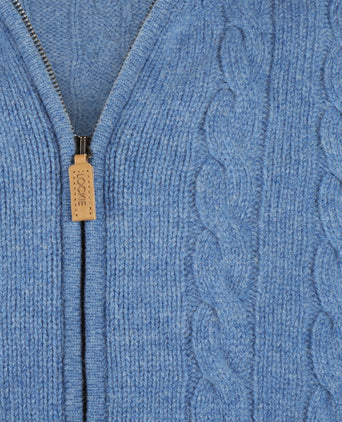 William Lockie Kabelvest met Rits | Jeans