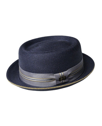 Pork Pie hoed Carver | Navy Blauw