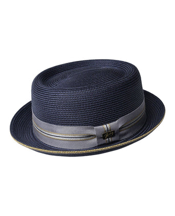 Pork Pie hoed Carver | Navy Blauw