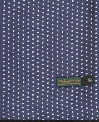 Scarf Silk and Lambswool spots | Blue