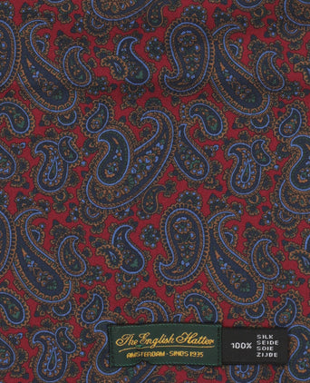 Silk scarf with wool lining | Red