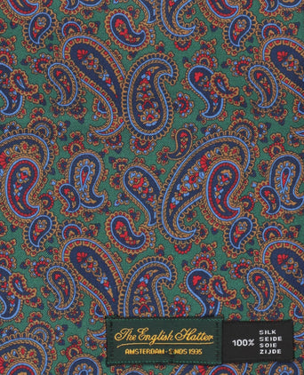 Silk scarf with wool lining | Green