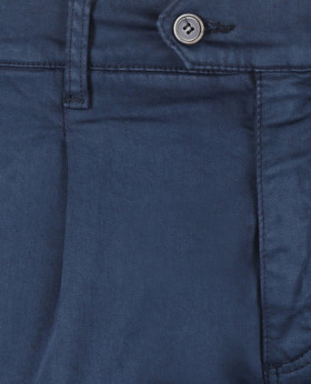 Boston Trousers Pleated and Turn-up | Blue