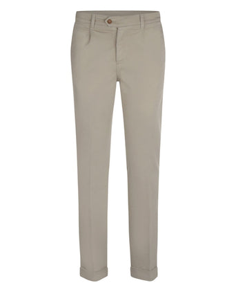 Boston Trousers Pleated and Turn-up | Brown