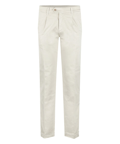 Boston Trousers Pleated and Turn-up | Brown