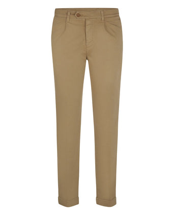 Boston Trousers Pleated and Turn-up | Brown