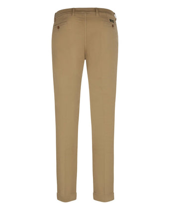Boston Trousers Pleated and Turn-up | Brown