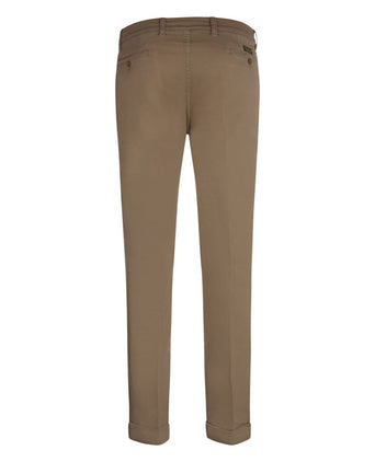 Boston Trousers Pleated and Turn-up | Brown