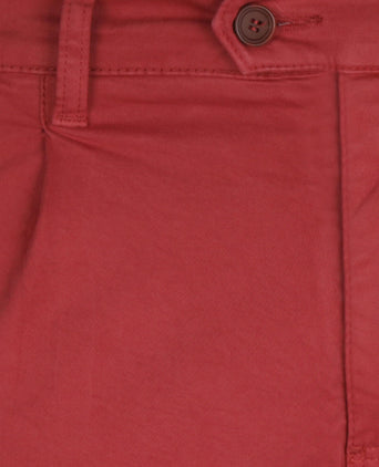 Boston Trousers Pleated and Turn-up | Red