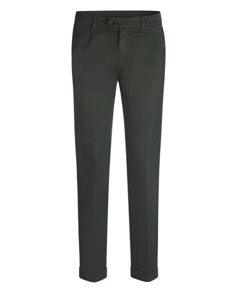 Boston Trousers Pleated and Turn-up | Green