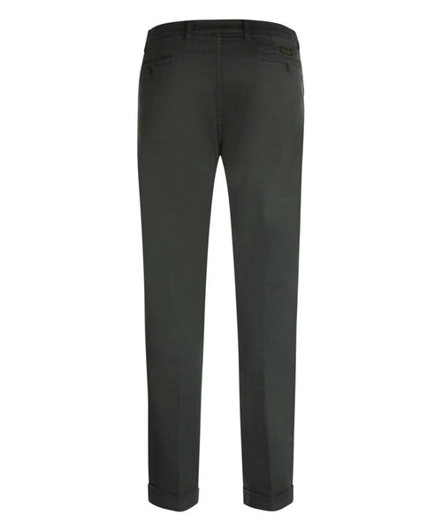 Pantalon Boston Bandplooi en Omslag | Groen