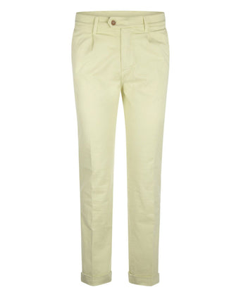Trousers Boston Pleat and Turnover | Yellow