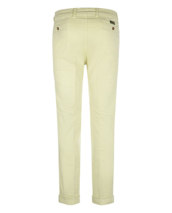 Trousers Boston Pleat and Turnover | Yellow