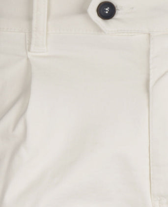 Boston Trousers Pleated and Turn-up | White