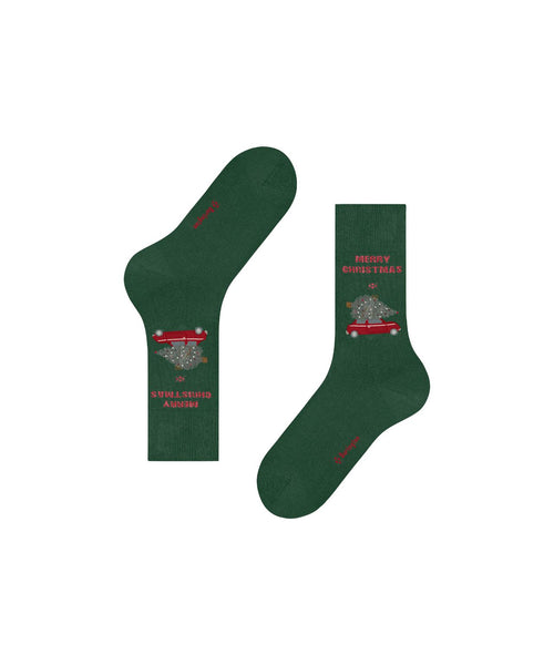 Christmas car men socks | Green