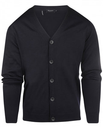 Maerz Classic Button Cardigan | Navy