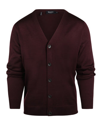 Maerz Classic Button Cardigan | Red