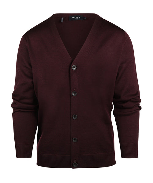Maerz Classic Button Cardigan | Red